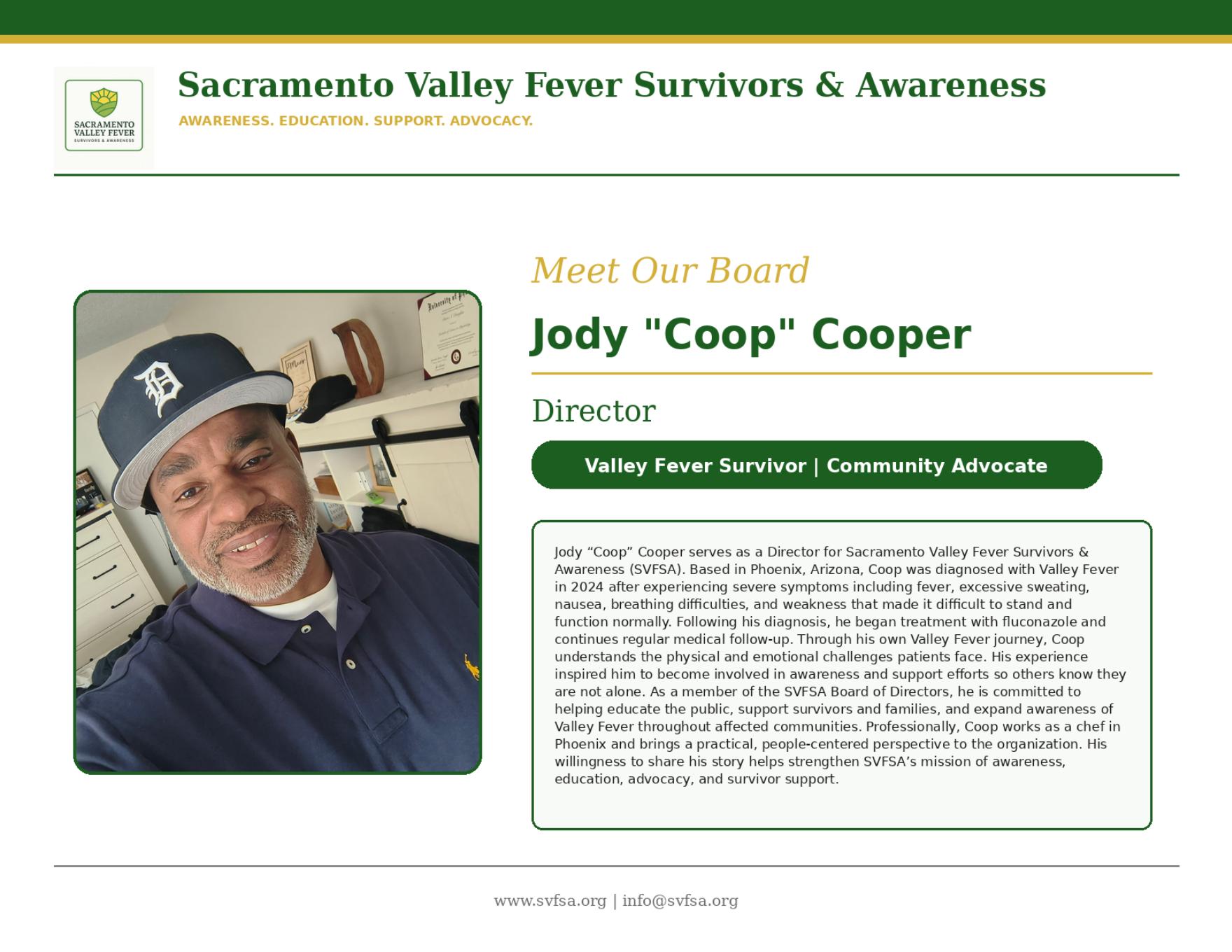 Jody Coop Cooper board profile