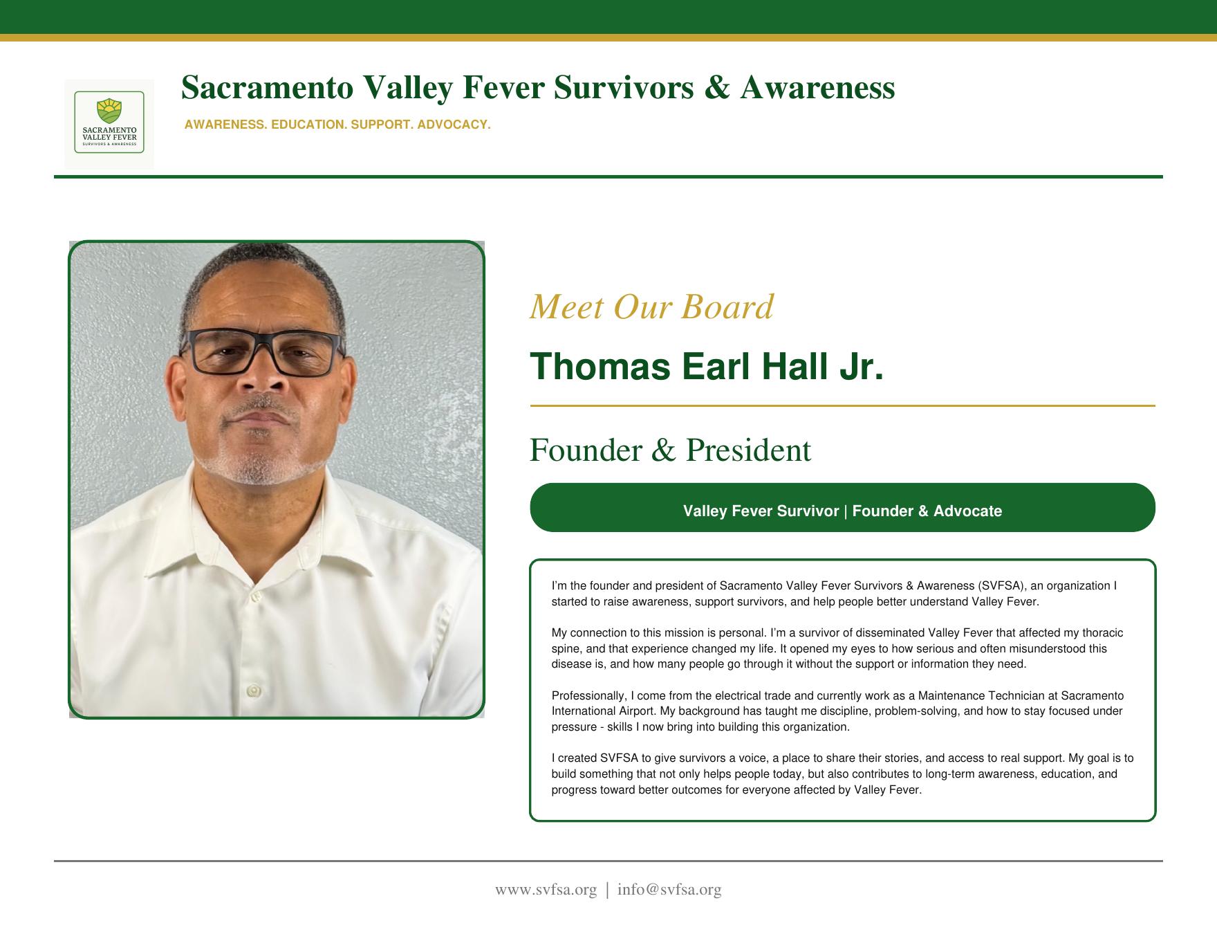 Thomas Earl Hall Jr. board profile