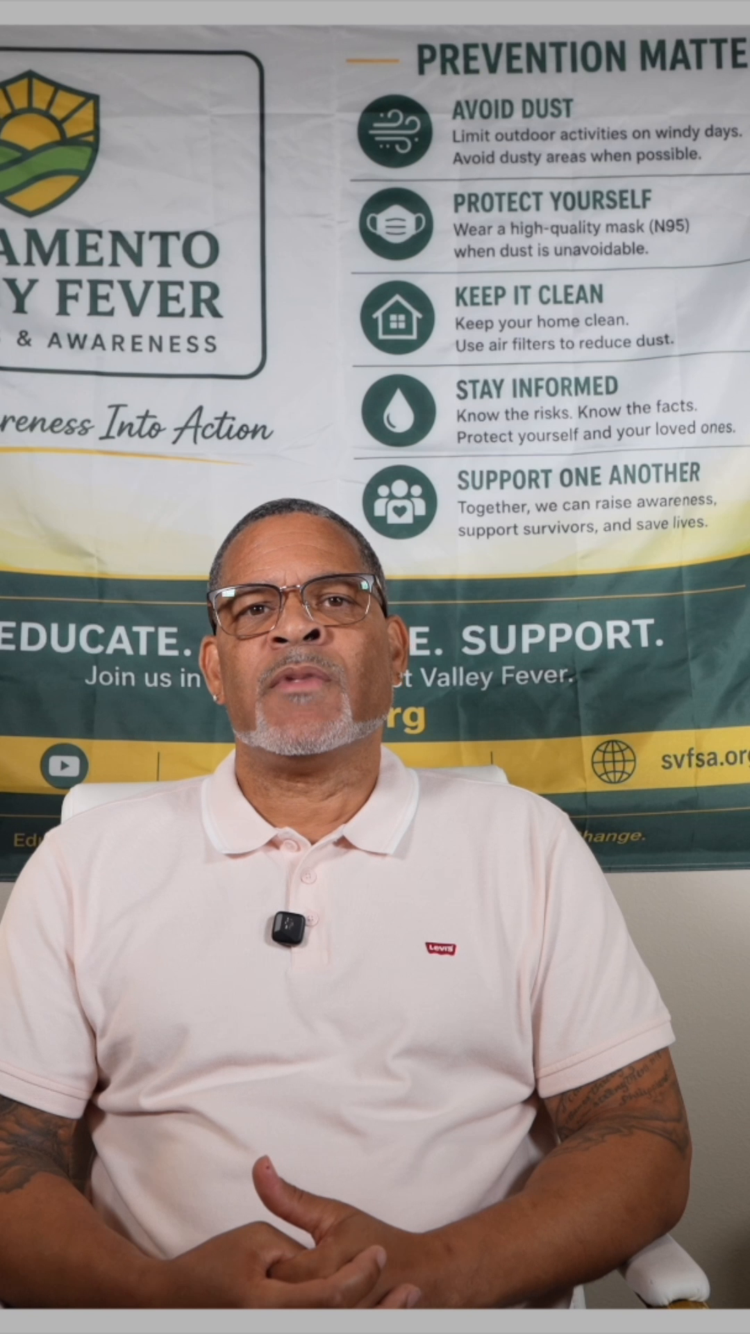 Thomas Hall speaking in the Survivor Story video